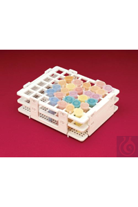 SP Bel-Art No-Wire Microcentrifuge Tube Rack; For0.5ml Tubes, 63 Places